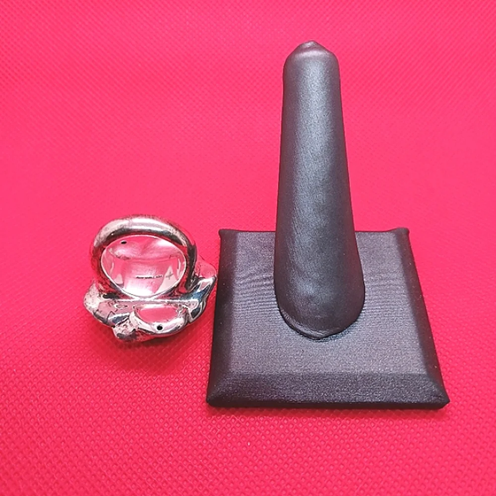 Sterling Silver Large Blooming Rose Ring. - Picture 16 of 16